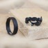 Cincin Kawin Tunangan Perak  Finishing Black - FB00006