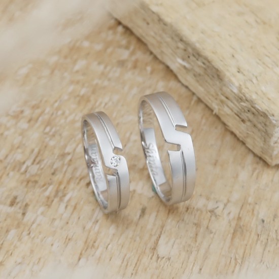Cincin Kawin Tunangan Emas & Palladium - EPD00016