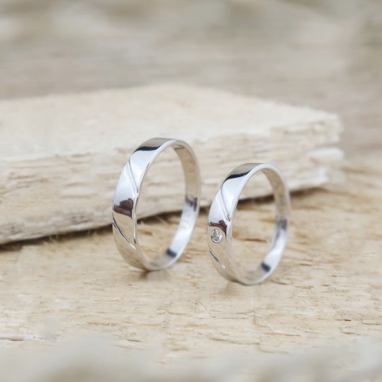 Cincin Kawin Tunangan Emas & Platinum - EPT00006