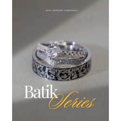 Cincin Kawin Batik Aswani List Sepasang - BTK00003