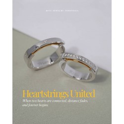 Cincin Kawin Tunangan Emas & Palladium - EPD00001
